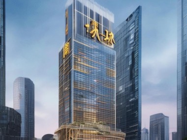 樊城汉江宴现代城市地标